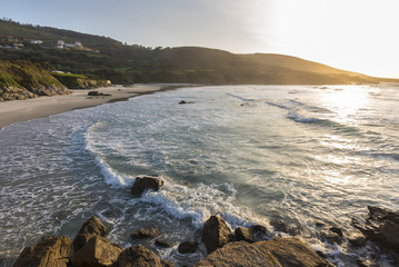 Playa de Caion (La Coruña, España).