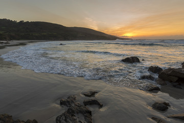 Playa de Caion (La Coruña, España).