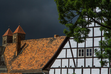 Fototapeta na wymiar Welterbe Fachwerkstadt Quedlinburg Harz