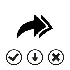 arrow icon stock vector illustration flat design