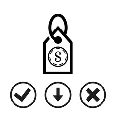tag icon stock vector illustration flat design