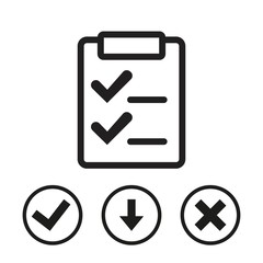 checklist  icon stock vector illustration flat design