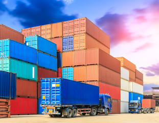 Industrial Container yard for Logistic Import Export business