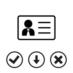 id icon stock vector illustration flat design