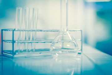 laboratory background blue tone