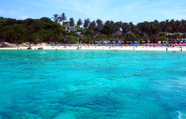beach resort and blue ocean, thailand