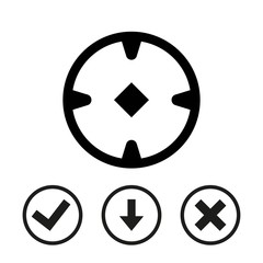 location icon stock vector illustration flat design