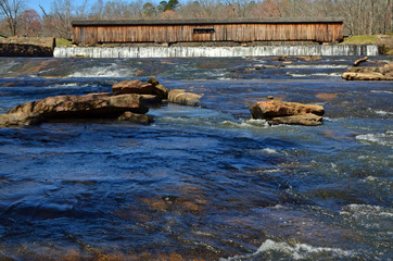 Covered Bridge at Watson Mill State Park in Georgia