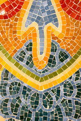 Ceramics of Sant Pau hospital - Art Nouveau site, Barcelona, Spain