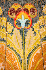 Ceramics of Sant Pau hospital - Art Nouveau site, Barcelona, Spain - 145410821