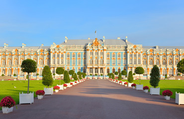 Catherine Palace in Tsarskoe Selo.