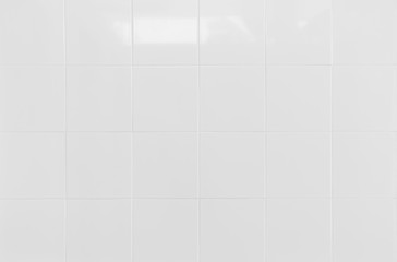 White tile floor clean condition with geometric line for background.
