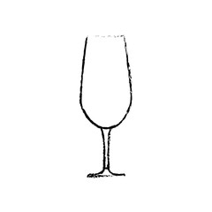 wine glass icon over white background. vector illustration
