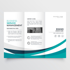 creative business trifold brochure design template