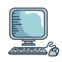 computer device icon over white background. colorful design. vector illustration