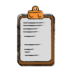 report document icon over white background. colorful design. vector illustration