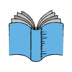 academic book icon over white background. colorful design. vector illustration