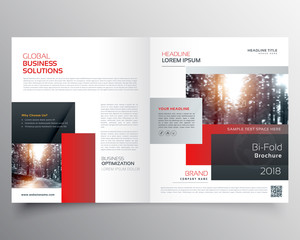 awesome magazine cover page design or bifold template brochure
