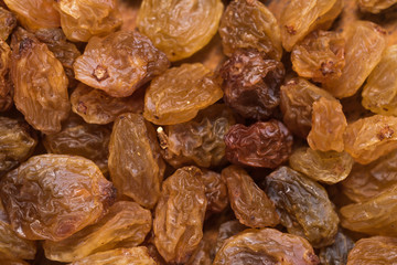 Raisins as an abstract background texture