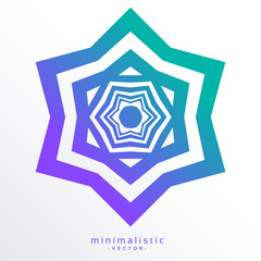 abstract line star vector background