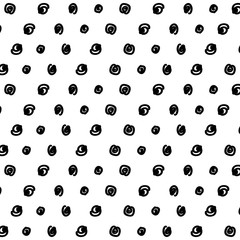 Fondo puntos dibujados a mano tinta vector