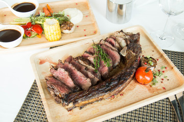  grilled tomahawk beef steak