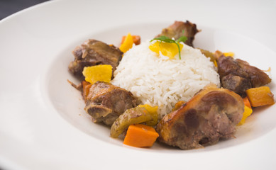 meat and rice