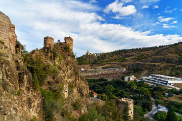 Fototapeta premium Ruins of Narikala Fortress in Tbilisi, Georgia