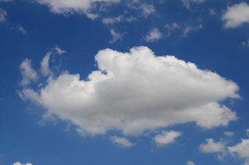 Clouds in blue sky