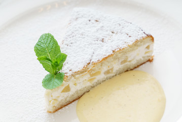 italian homemade cake with ricotta