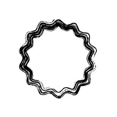 seal stamp icon over white background. vector illustration