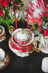 Decorated table for tea parties 7934.