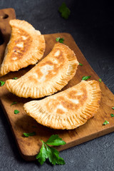 deep fried  samosas