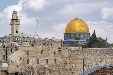 Fototapeta na wymiar Islamic Architecture, Dome of the Rock, Felsendom, Jerusalem
