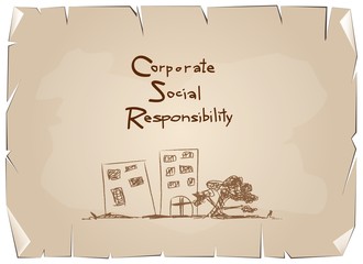 Green Paper with Corporate Social Responsibility Concepts