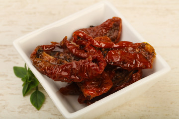 Dried tomato in olive oil