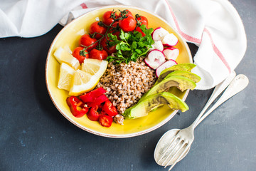 Organic food concept