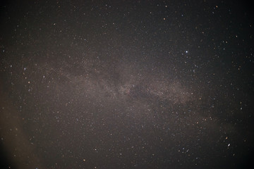 The Milky Way is our galaxy. This long exposure astronomical photograph of the nebula.