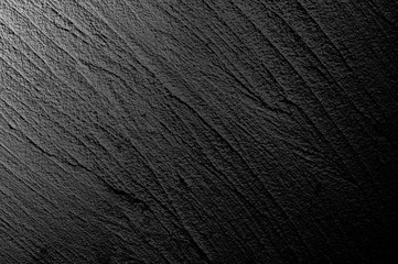 Wall grunge black concrete with light background. Dirty wall concrete blackboard texture and splash or abstract background.