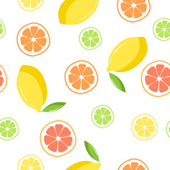 Citrus seamless pattern. Pattern is in swatch panel.