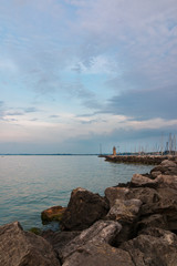 Desenzano del Garda Uferpromenade am Gardasee, Italien