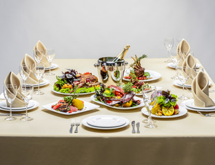 Tasty food on the table