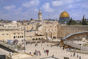 Fototapeta na wymiar The Western Wall,Temple Mount, Israel