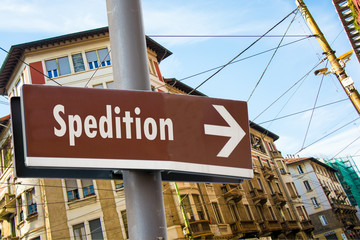 Obraz premium Schild 223 - Spedition