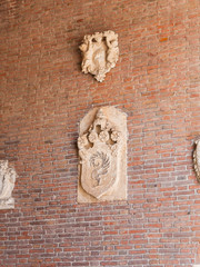 outdoor wall decoration of palazzo in Vicenza