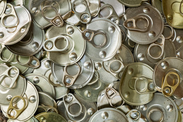 Old canned aluminum isolated on white background., This has clipping path.