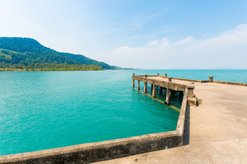 Fototapeta premium Concrete pier of Koh Chang