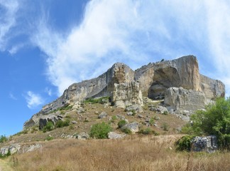 Fototapeta premium Limestone caves on the Crimean peninsula