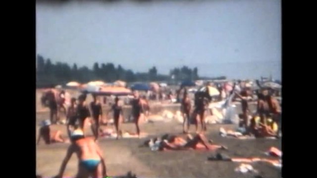 Italy 1990: People on the Beach