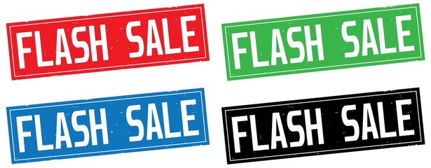 FLASH SALE text, on rectangle stamp sign.